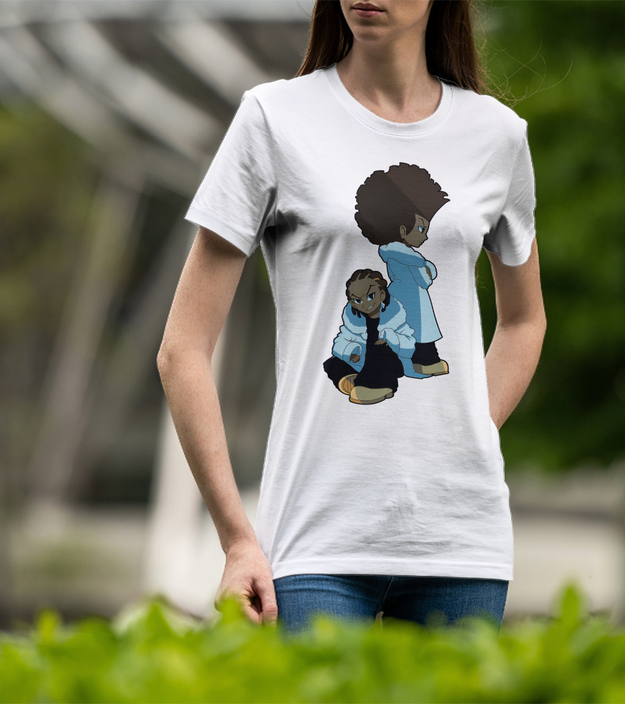 The Boondocks Huey And Riley Characters T-Shirt