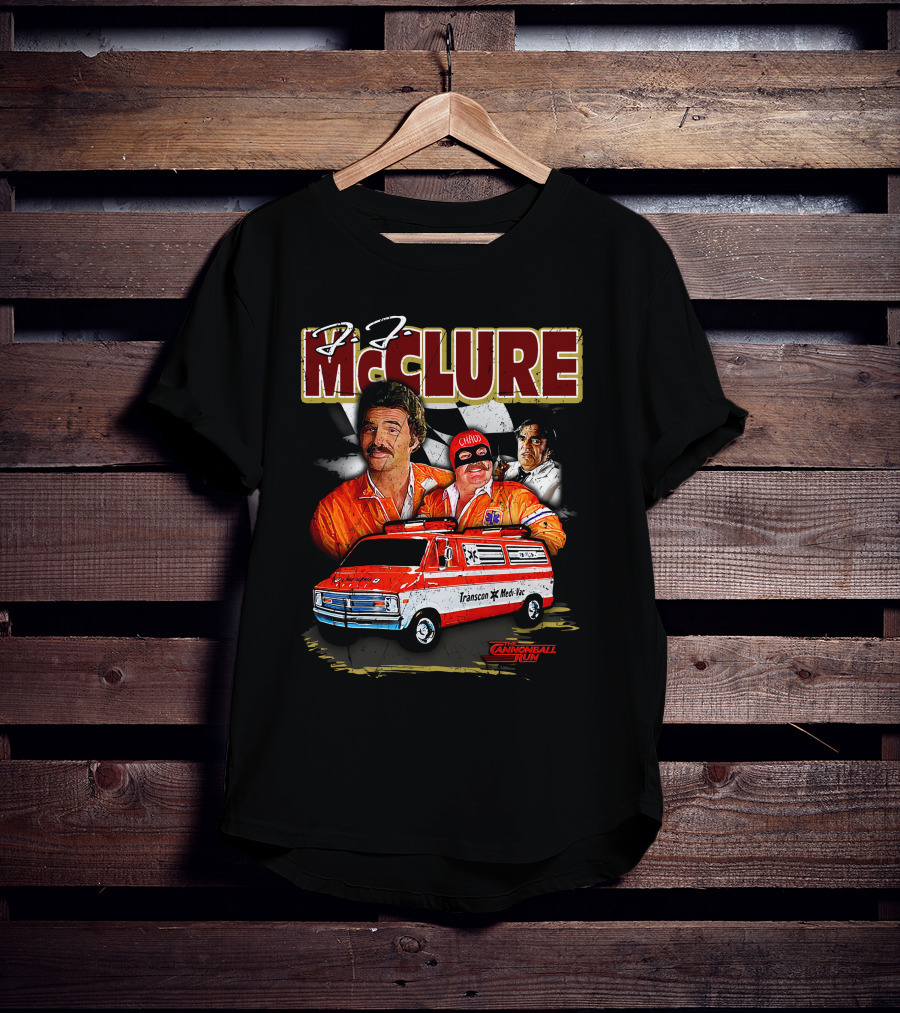 Cannonball Run J.J. McClure Transcon Med-Vac Van Racing T-Shirt