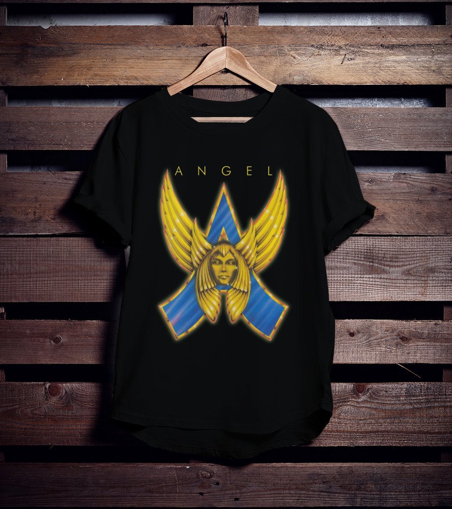 ANGEL Band Logo Winged Face Emblem T-Shirt
