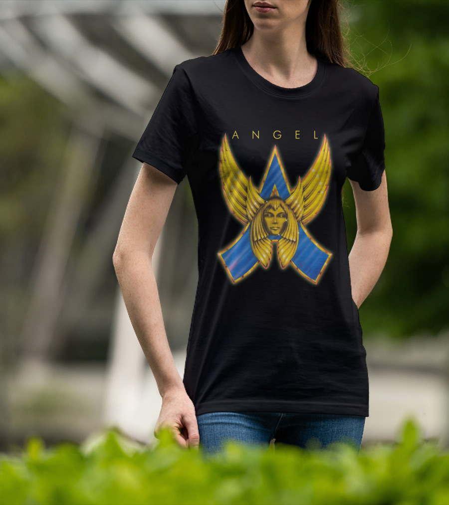 ANGEL Band Logo Winged Face Emblem T-Shirt