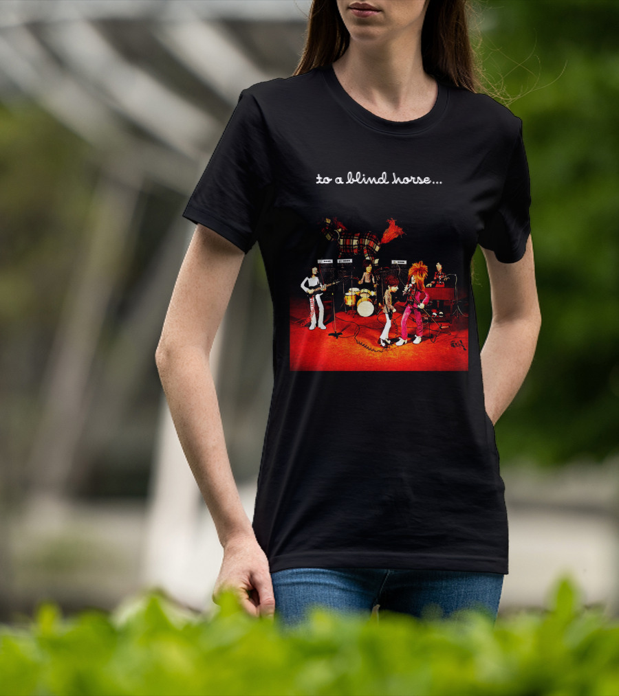 To A Blind Horse Band Performance Scene T-Shirt