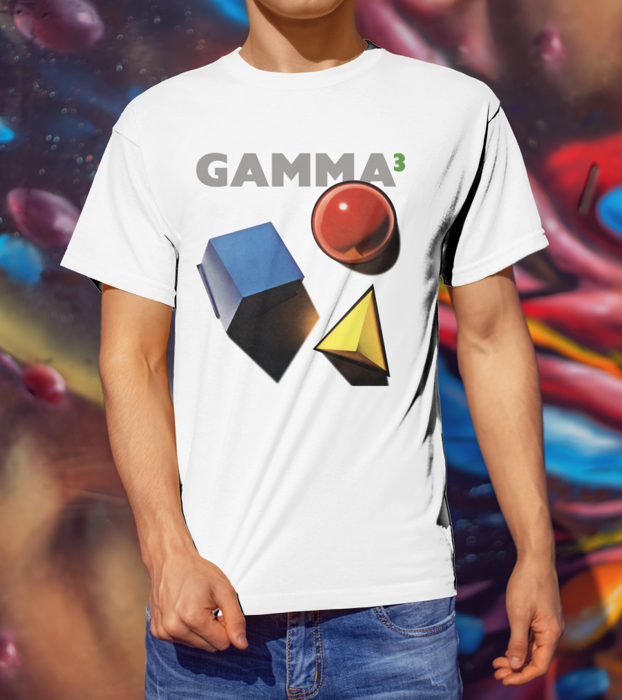 GAMMA 3 Geometric Shapes Cube Sphere Pyramid T-Shirt
