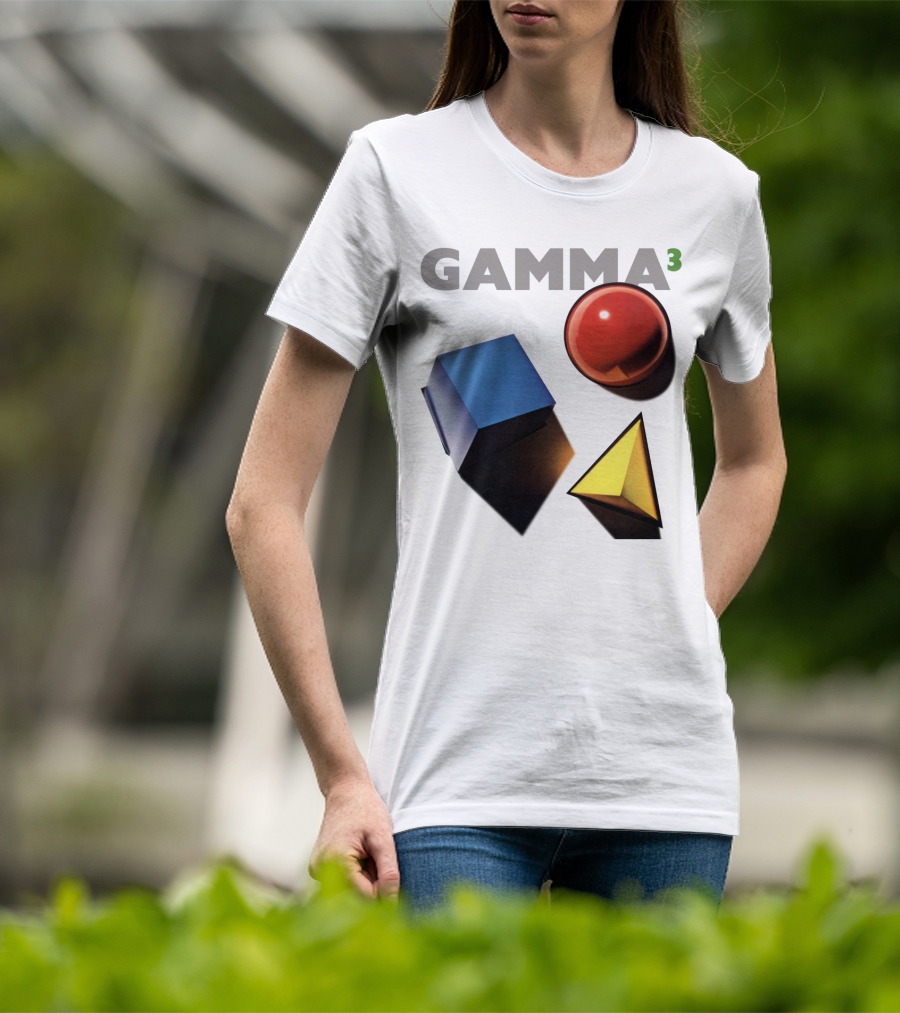 GAMMA 3 Geometric Shapes Cube Sphere Pyramid T-Shirt