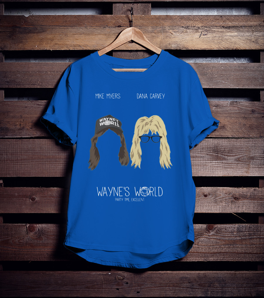 Wayne's World Mike Myers Dana Carvey Party Time Excellent T-Shirt