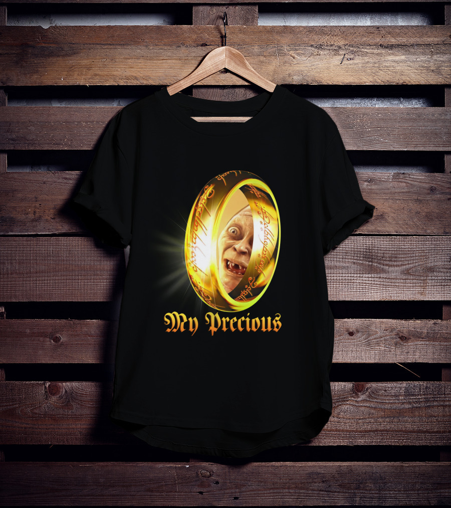 Lord Of The Rings My Precious Ring Gollum Reflection T-Shirt