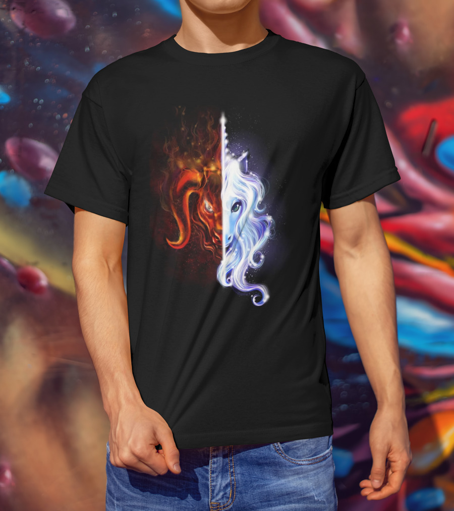 The Last Unicorn Duality Of Fire And Ice T-Shirt