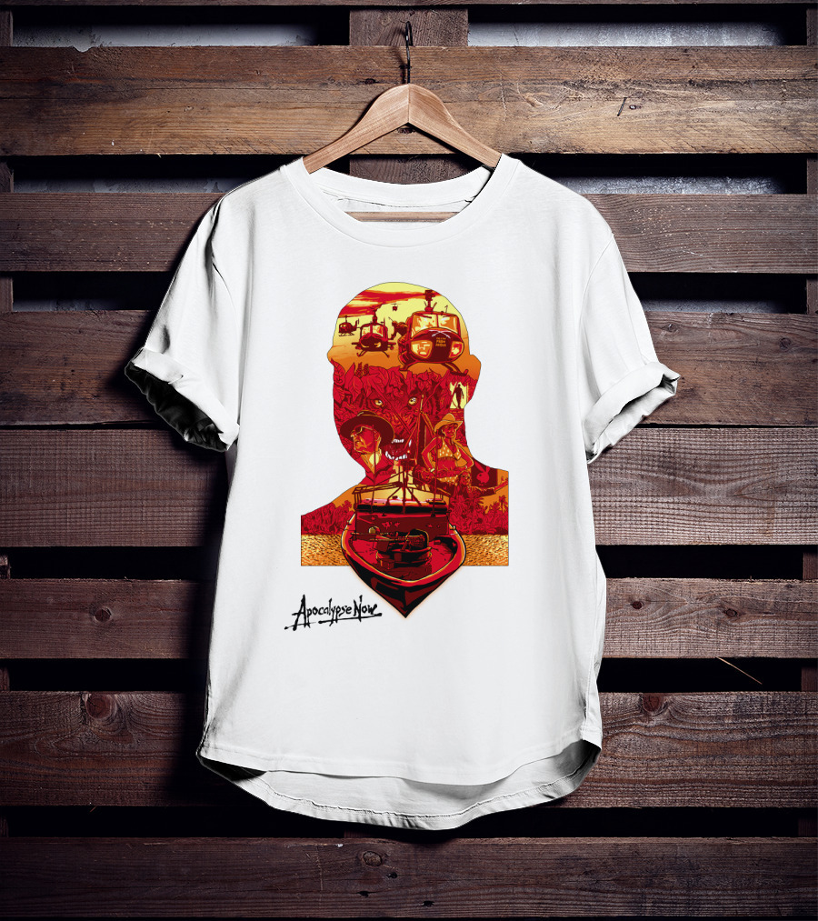 Apocalypse Now Graphic With Helicopters And Boat T-Shirt