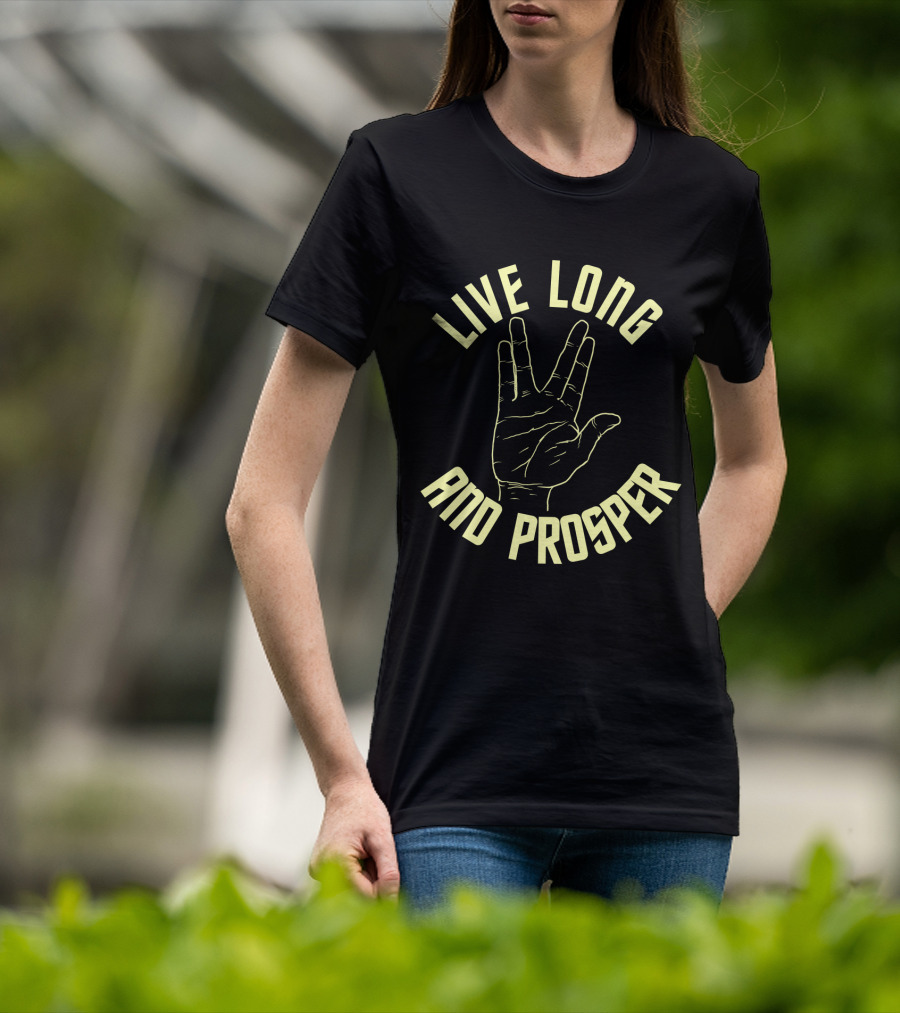 Live Long And Prosper Hand Gesture Star Trek 12 T-Shirt
