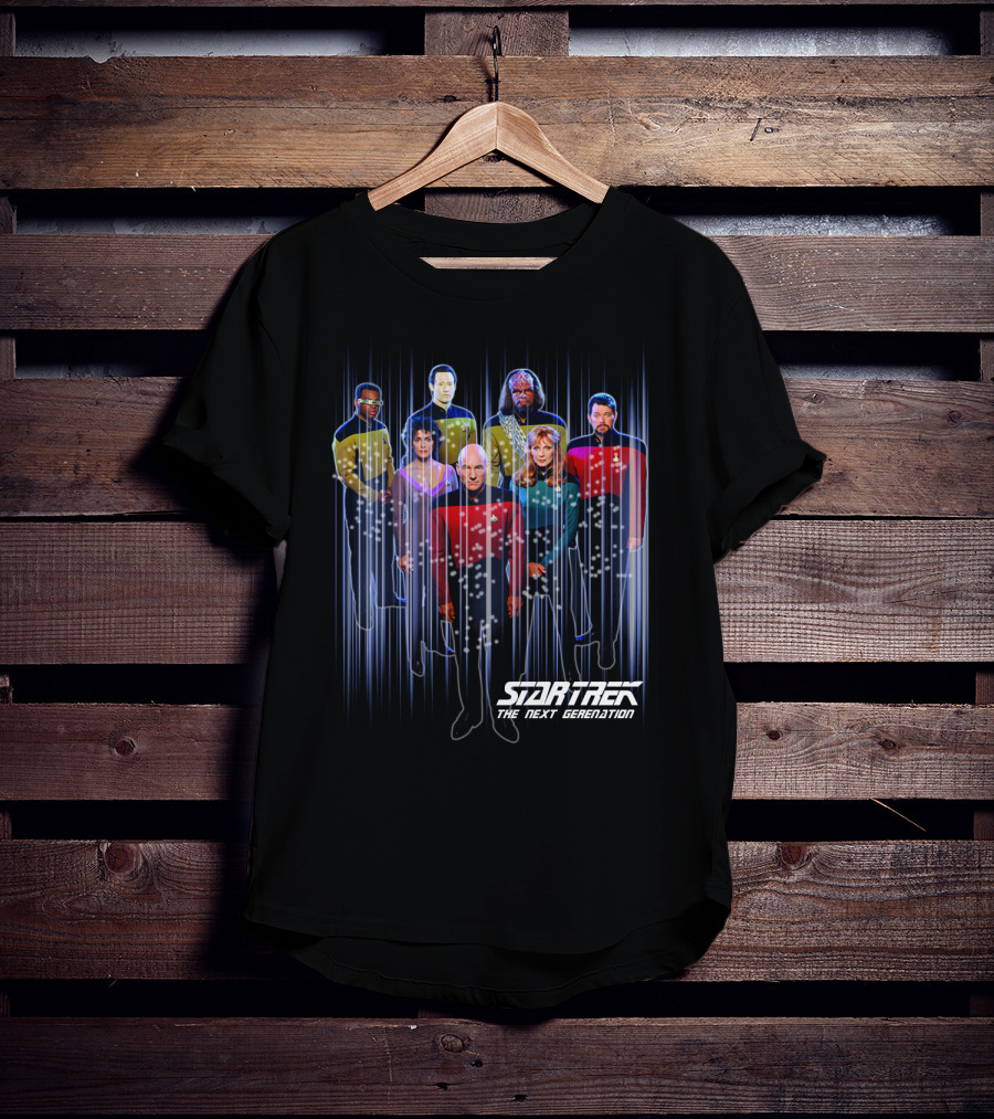 Star Trek The Next Generation Crew Portrait 11 Characters T-Shirt