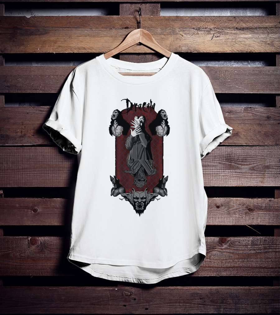 Dracula Vampire Gothic Horror Iconic Imagery T-Shirt