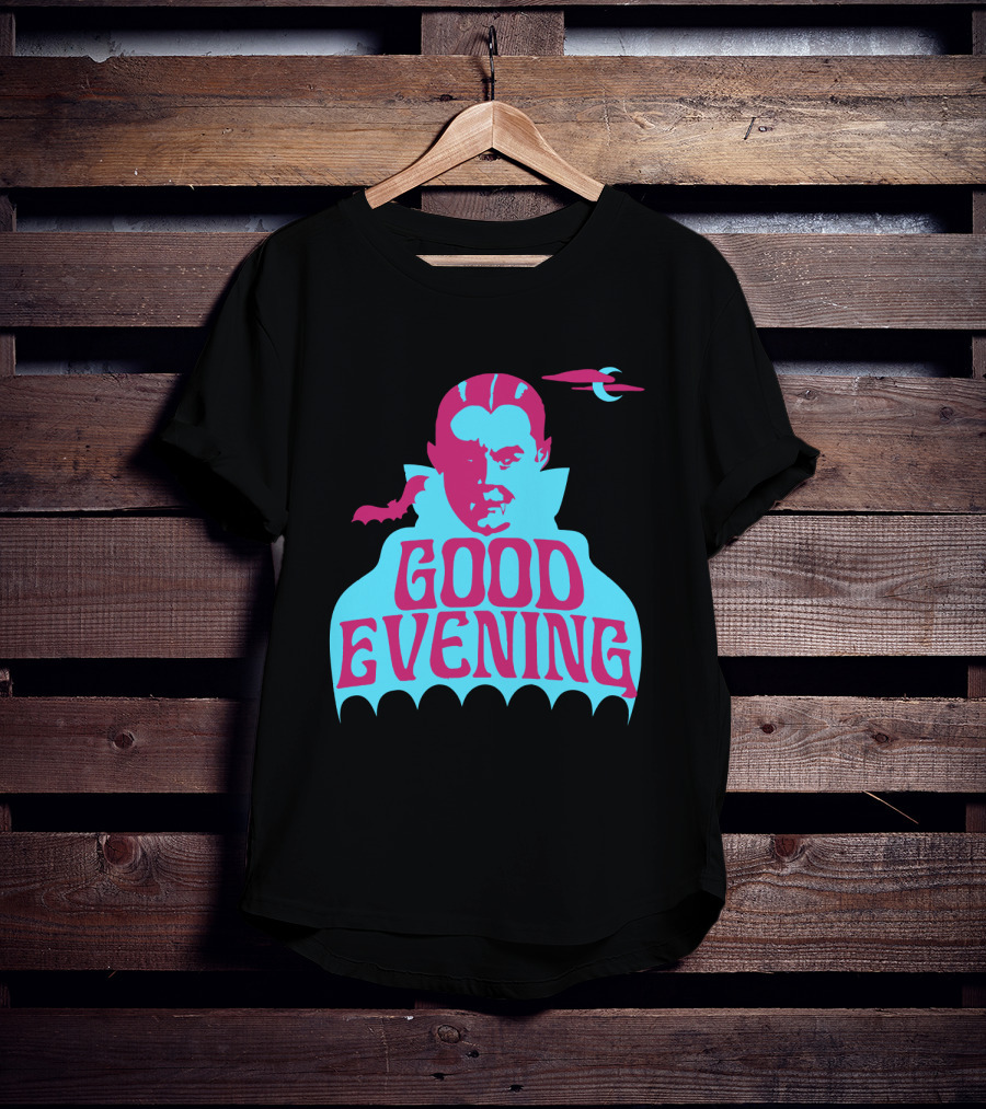 Good Evening Dracula Vampire MoonBat Iconic T-Shirt