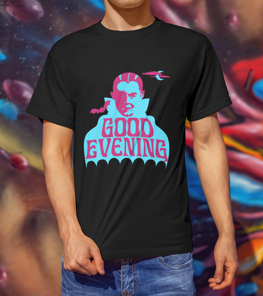 Good Evening Dracula Vampire MoonBat Iconic T-Shirt