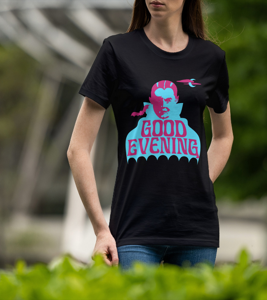 Good Evening Dracula Vampire MoonBat Iconic T-Shirt