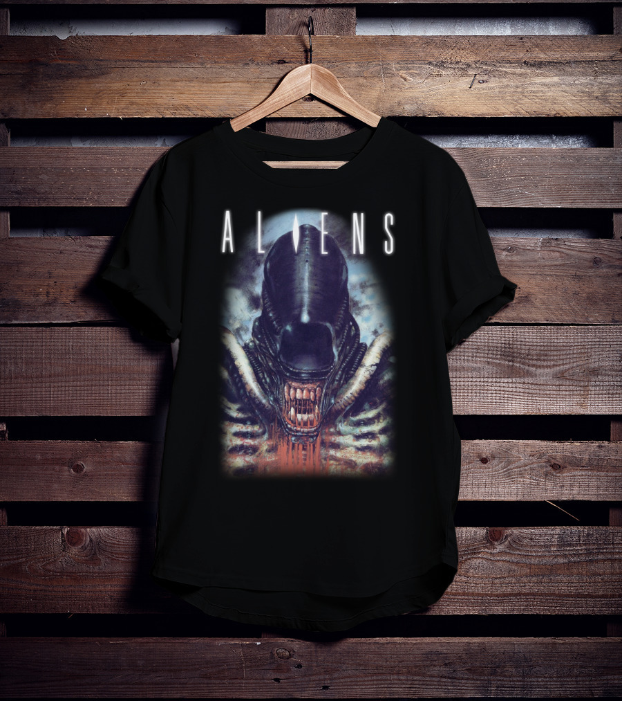 Aliens Bloody Jaw Xenomorph Face T-Shirt