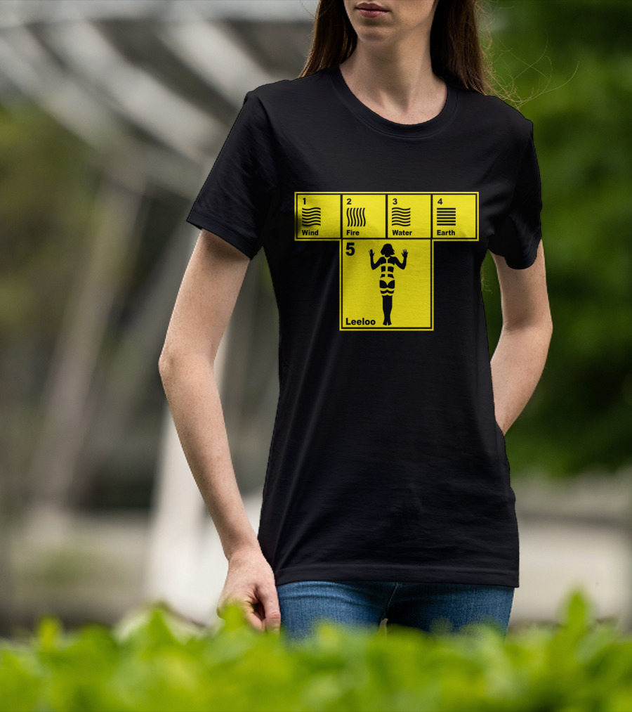 Wind Fire Water Earth Leeloo The Fifth Element T-Shirt