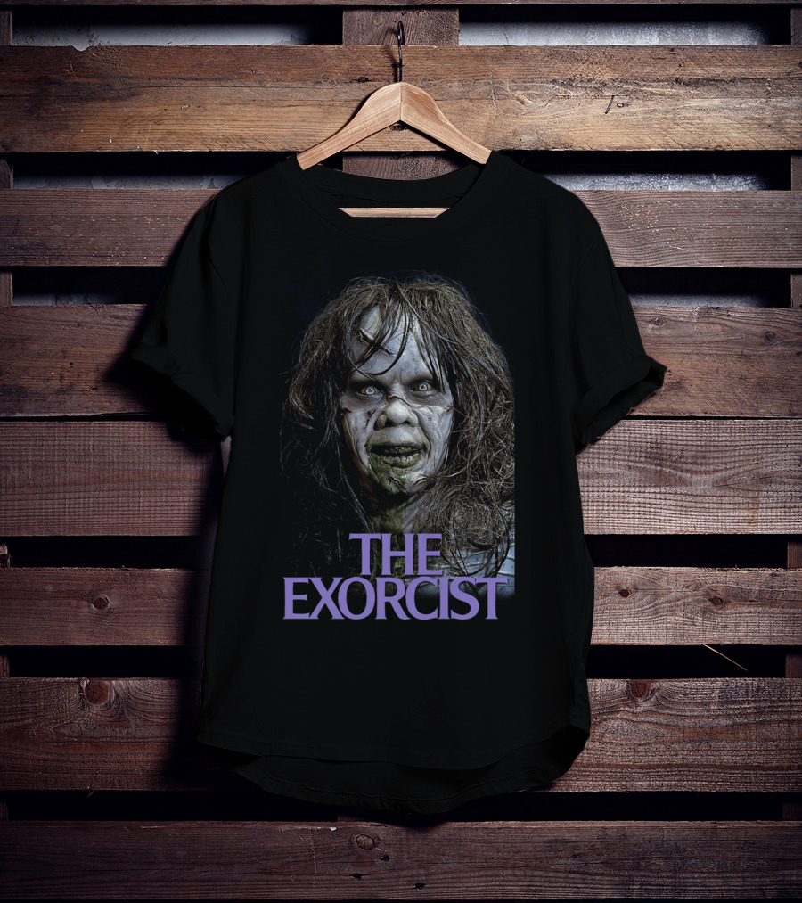 The Exorcist 1973 Iconic Horror Face T-Shirt