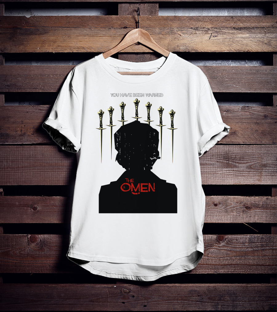 You Have Been Warned The Omen 1976 Silhouette And Daggers T-Shirt