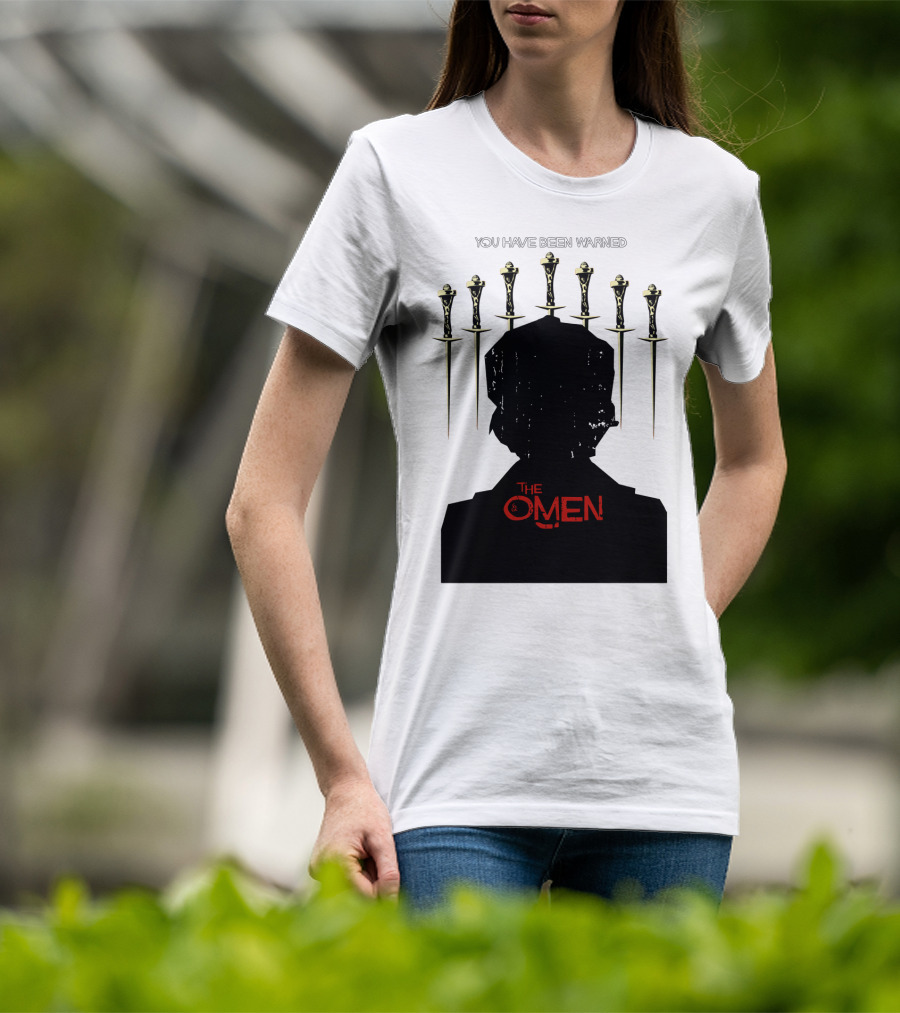 You Have Been Warned The Omen 1976 Silhouette And Daggers T-Shirt