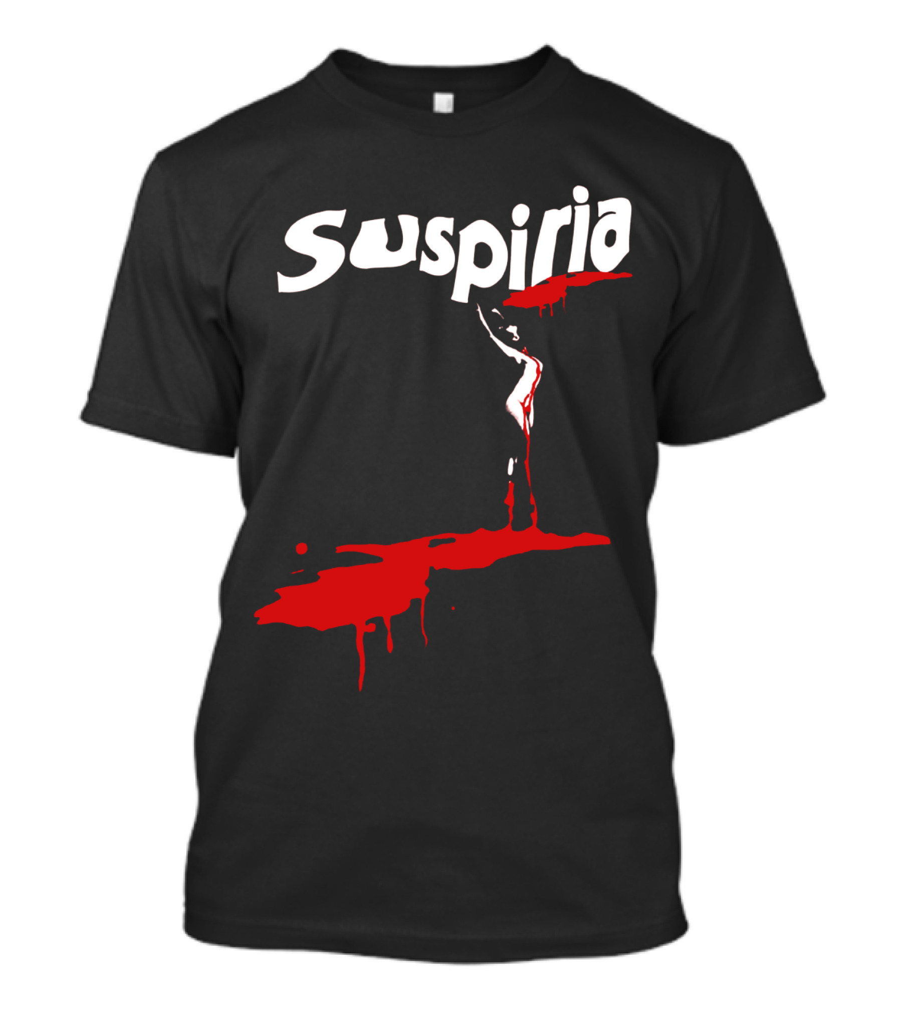 Suspiria 1977 Horror Film Logo With Red Blood And Dancing T-Shirt