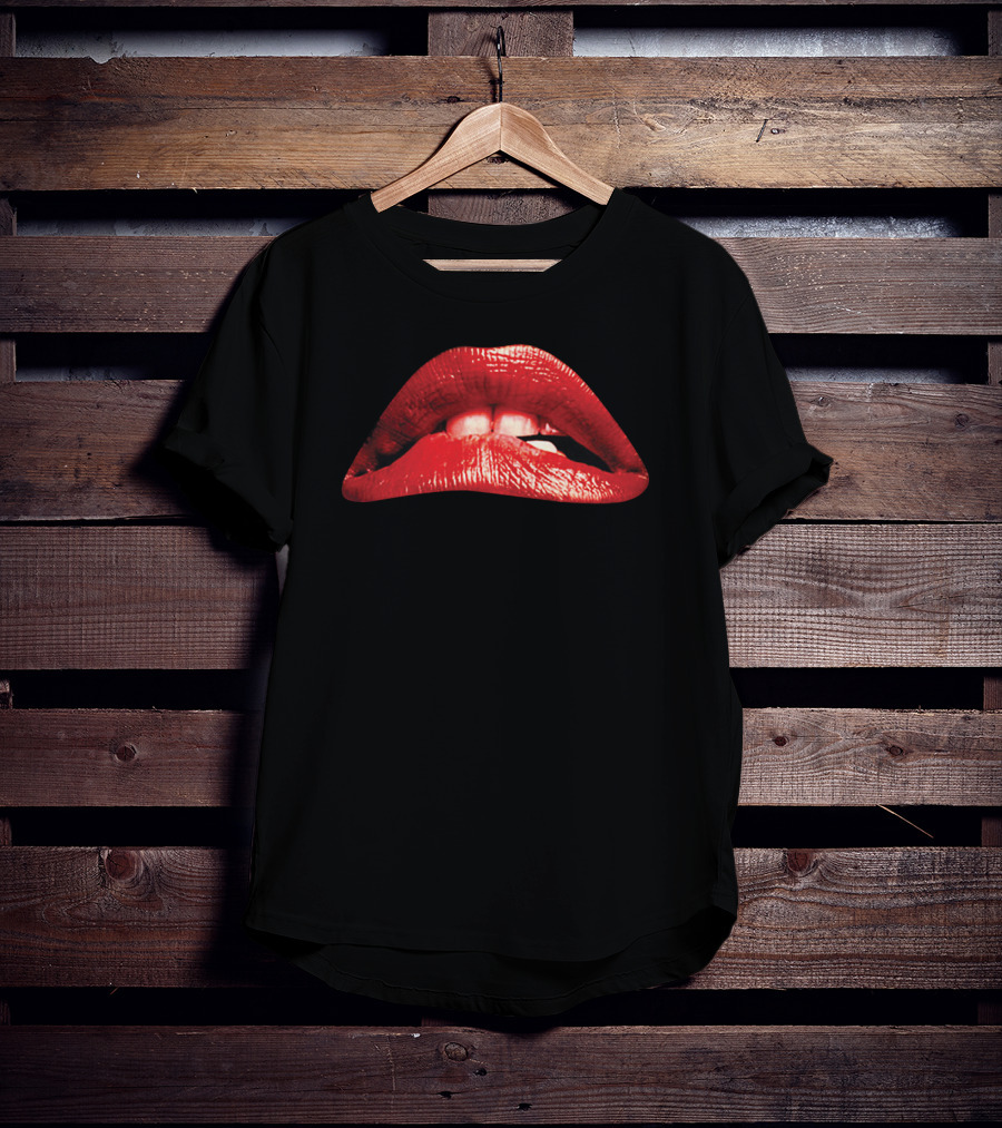 The Rocky Horror Picture Show 1975 Red Lips Iconic Movie T-Shirt