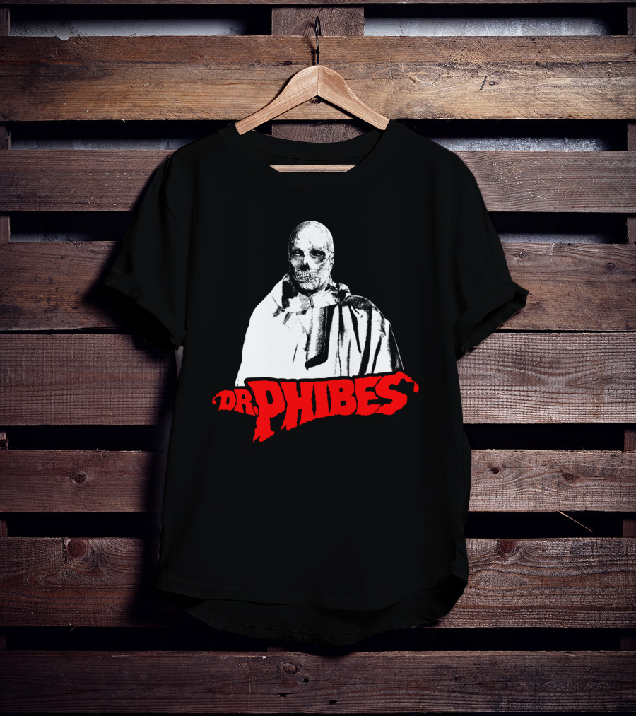 Dr. Phibes Skull Cloak T-Shirt