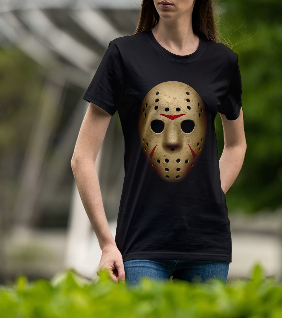 Jason Mask Friday The 13th Hockey Horror T-Shirt