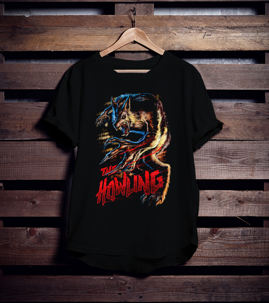 The Howling Werewolf Creature Retro Horror T-Shirt