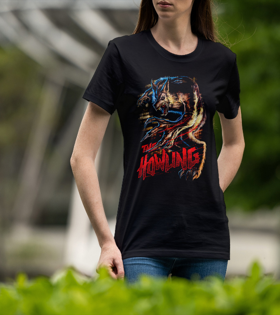 The Howling Werewolf Creature Retro Horror T-Shirt