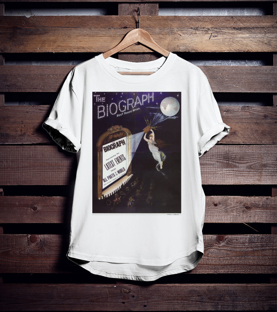 The Biograph 1910 Reg Trade Mark Biograph Presenting Latest Events From All Parts Of The World T-Shirt