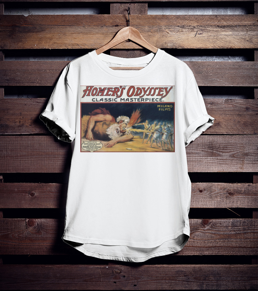 Homer's Odyssey Classic Masterpiece Milano Films Exclusive North American Rights Monopol Film Company T-Shirt