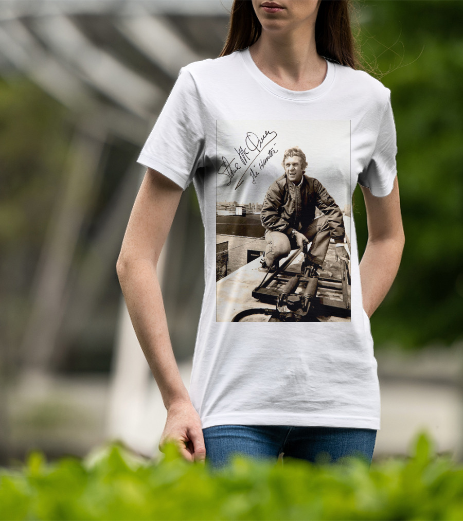 Steve McQueen The Hunter 1980 Signature Scene Photo T-Shirt