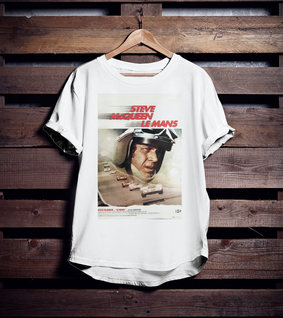 Steve McQueen Le Mans 1971 Racing Film T-Shirt