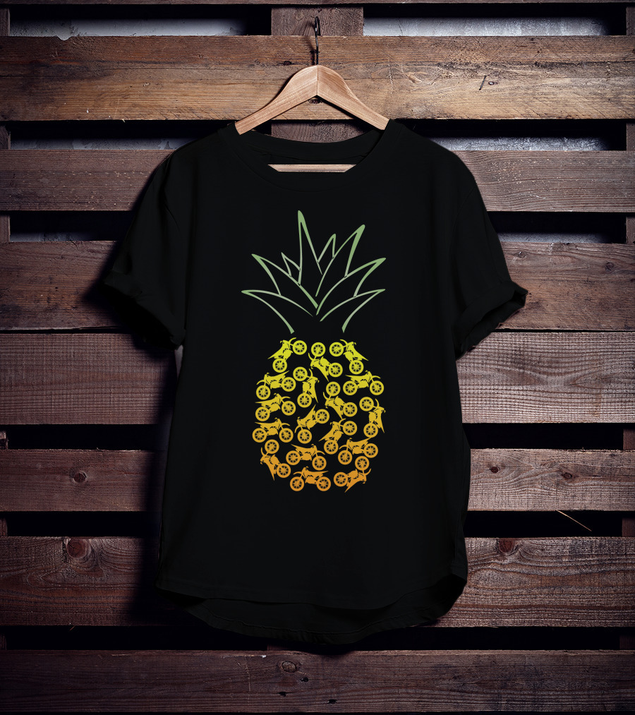 Motocross Pineapple Motorbike T-Shirt