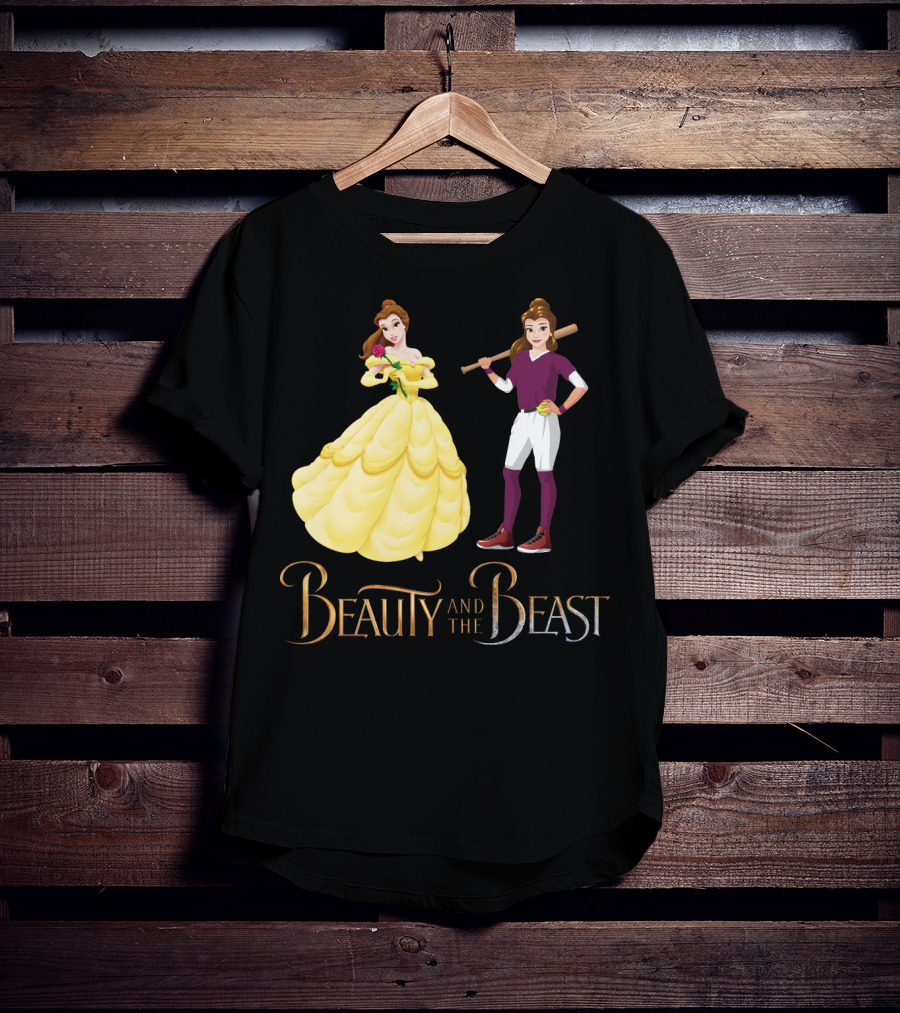 Beauty And The Beast Softball T-Shirt
