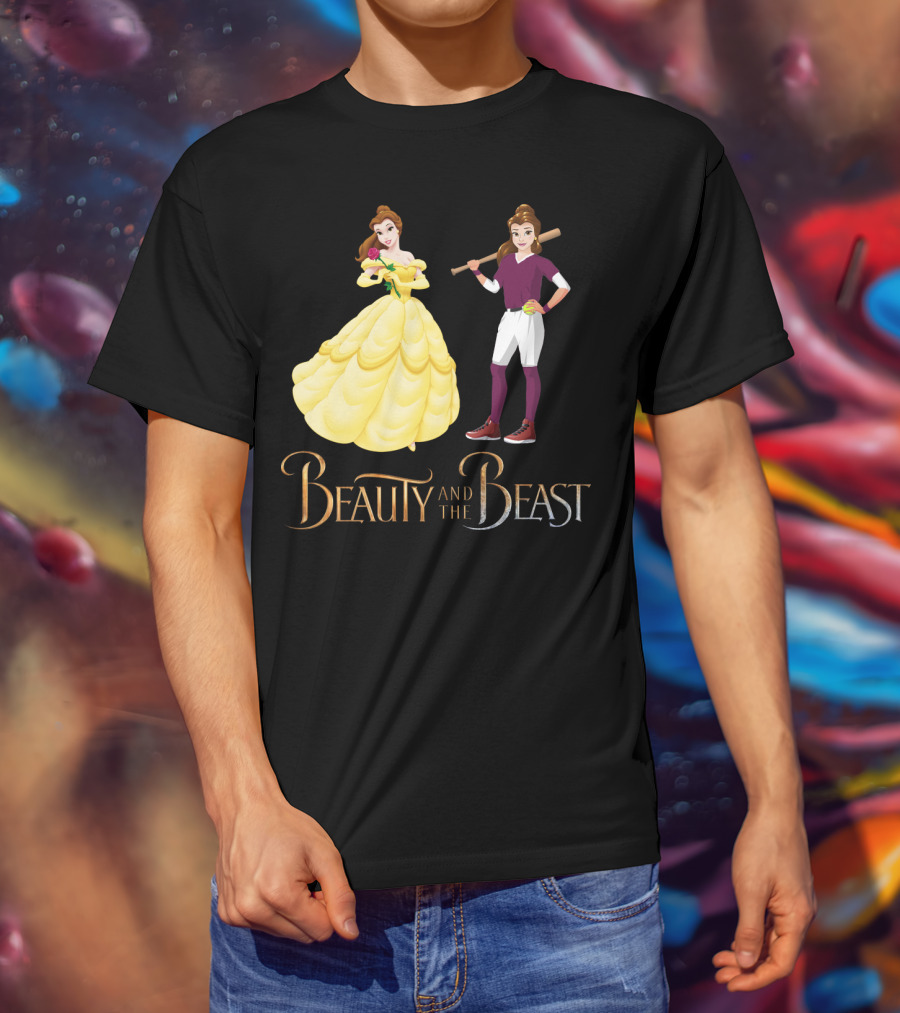 Beauty And The Beast Softball T-Shirt