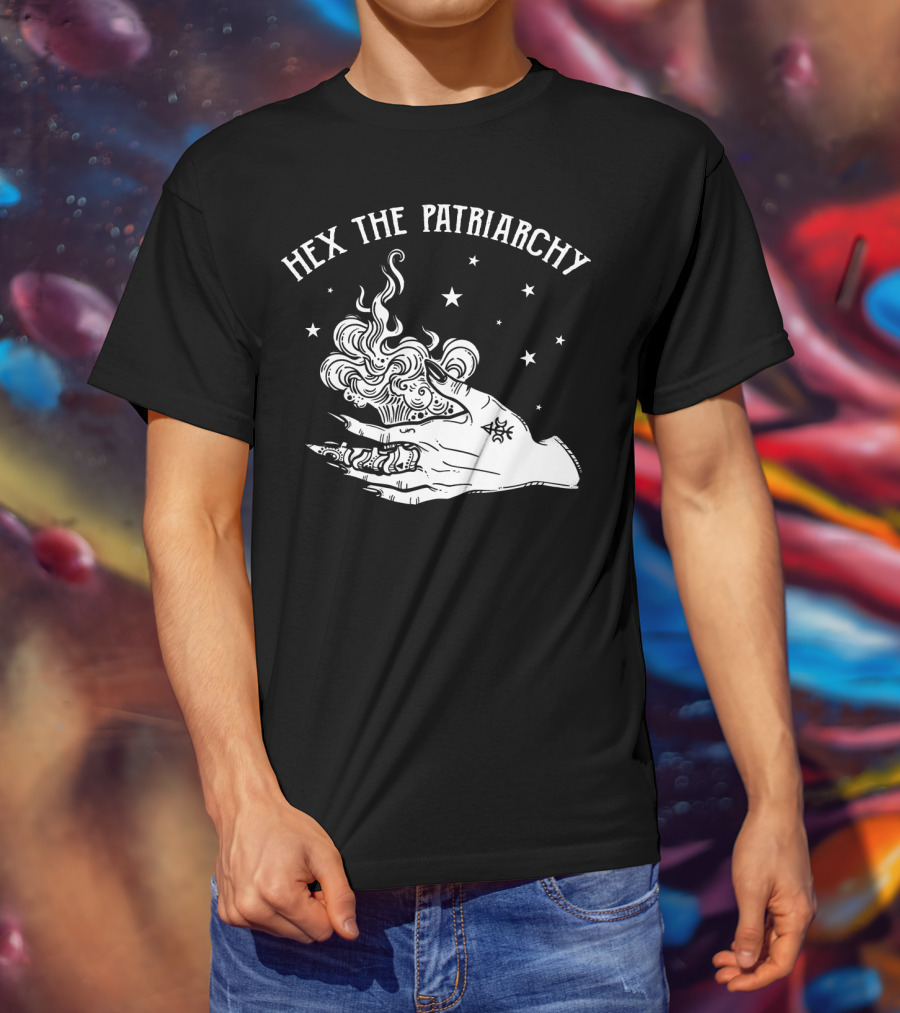Hex The Patriarchy Hand Stars Smoke T-Shirt