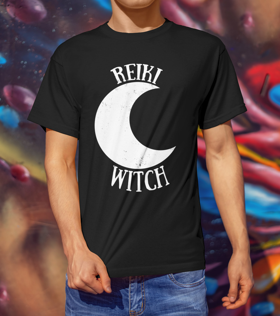 Reiki Witch Moon Crescent T-Shirt