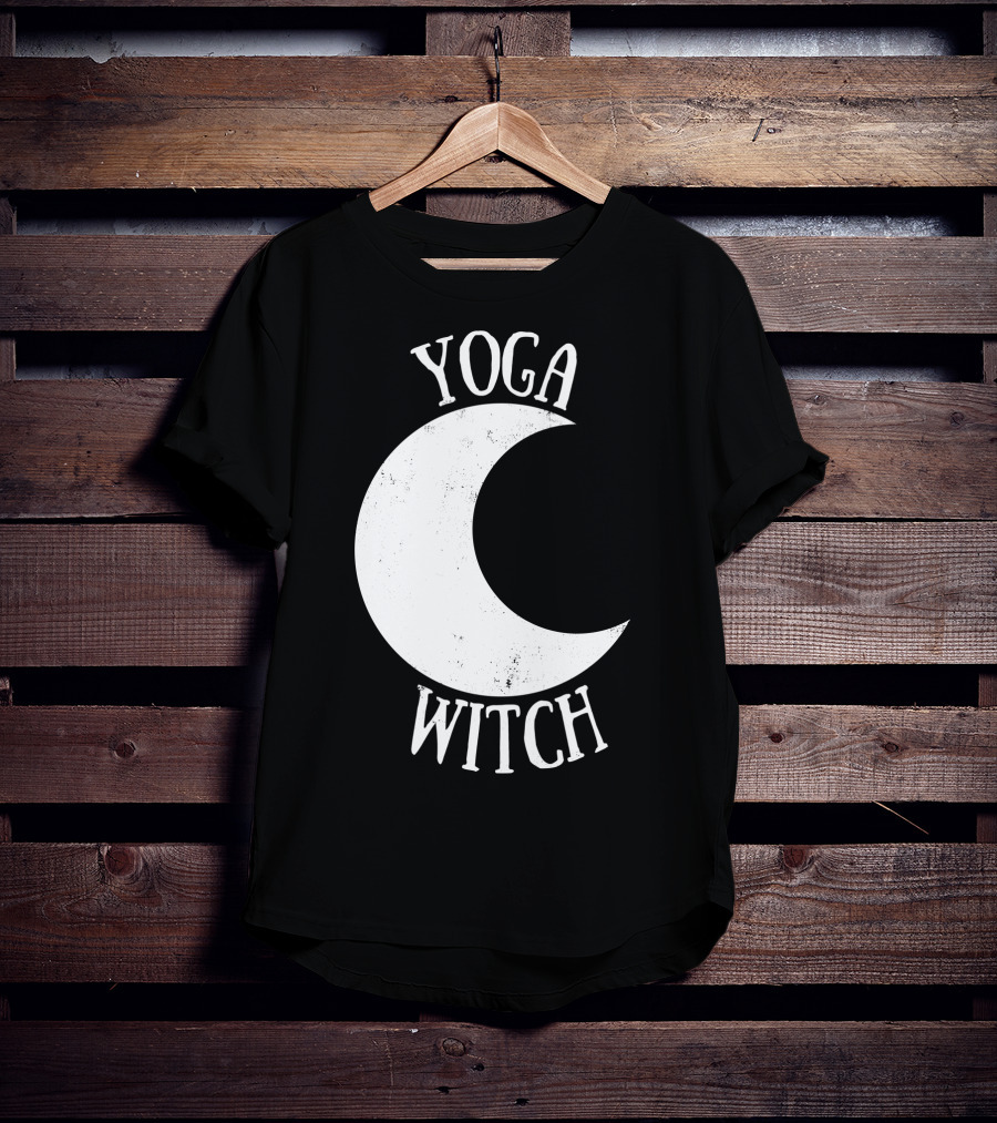 Yoga Witch Crescent Moon T-Shirt
