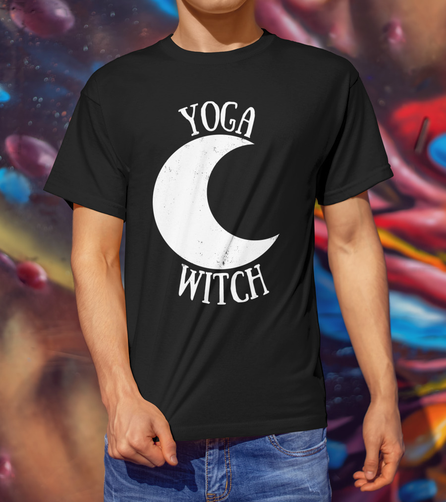 Yoga Witch Crescent Moon T-Shirt