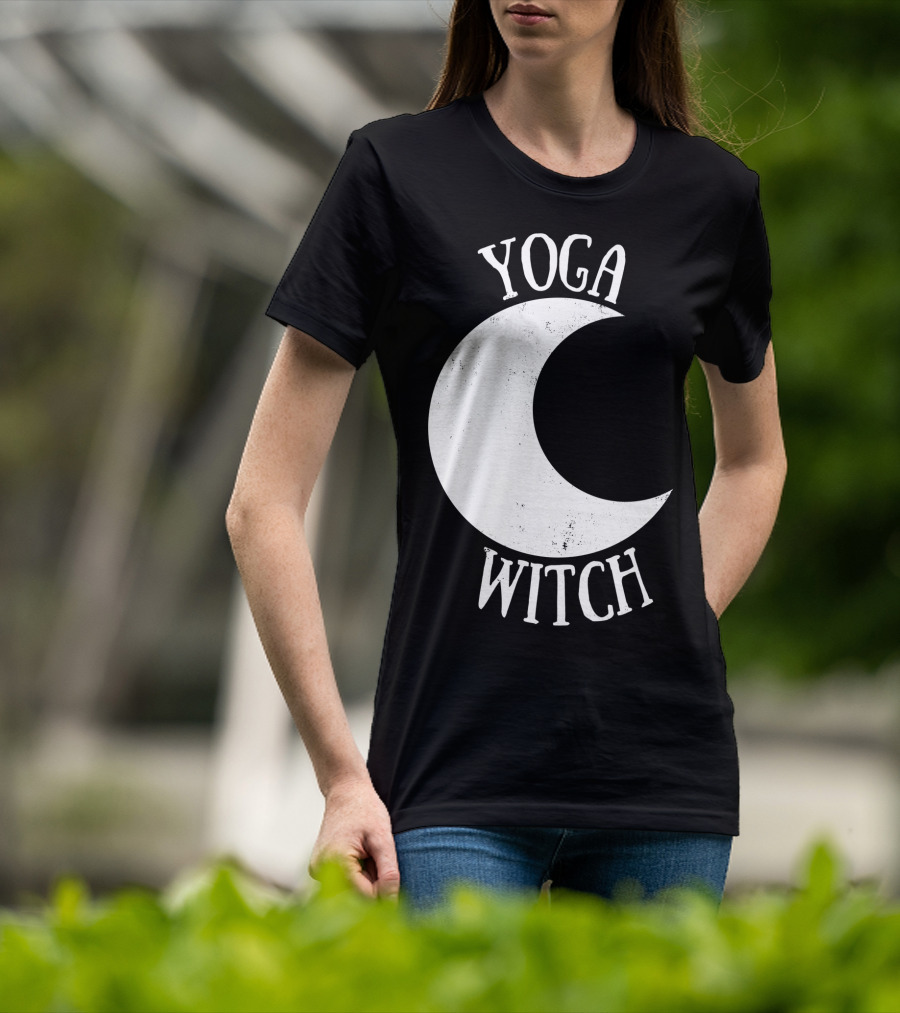 Yoga Witch Crescent Moon T-Shirt