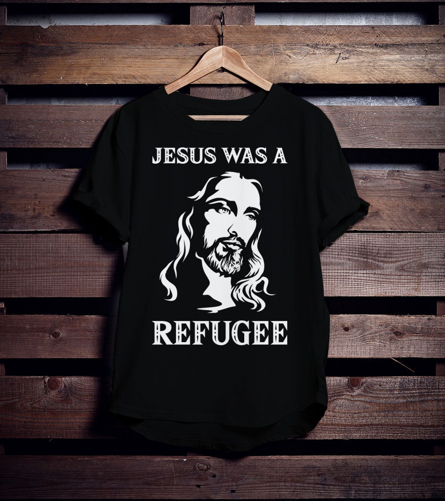 Jesus Was A Refugee Face Of Christ T-Shirt