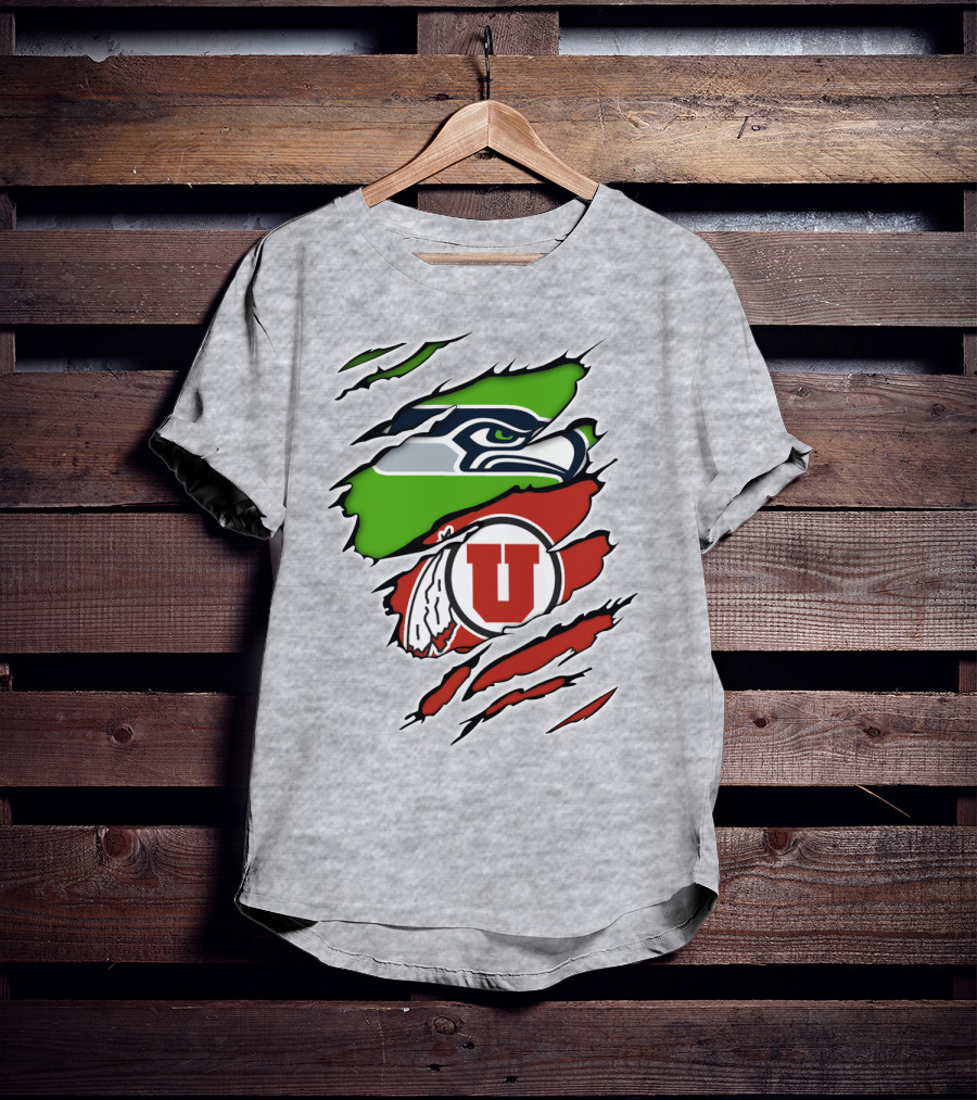 Seahawks Utes Hybrid Claw T-Shirt