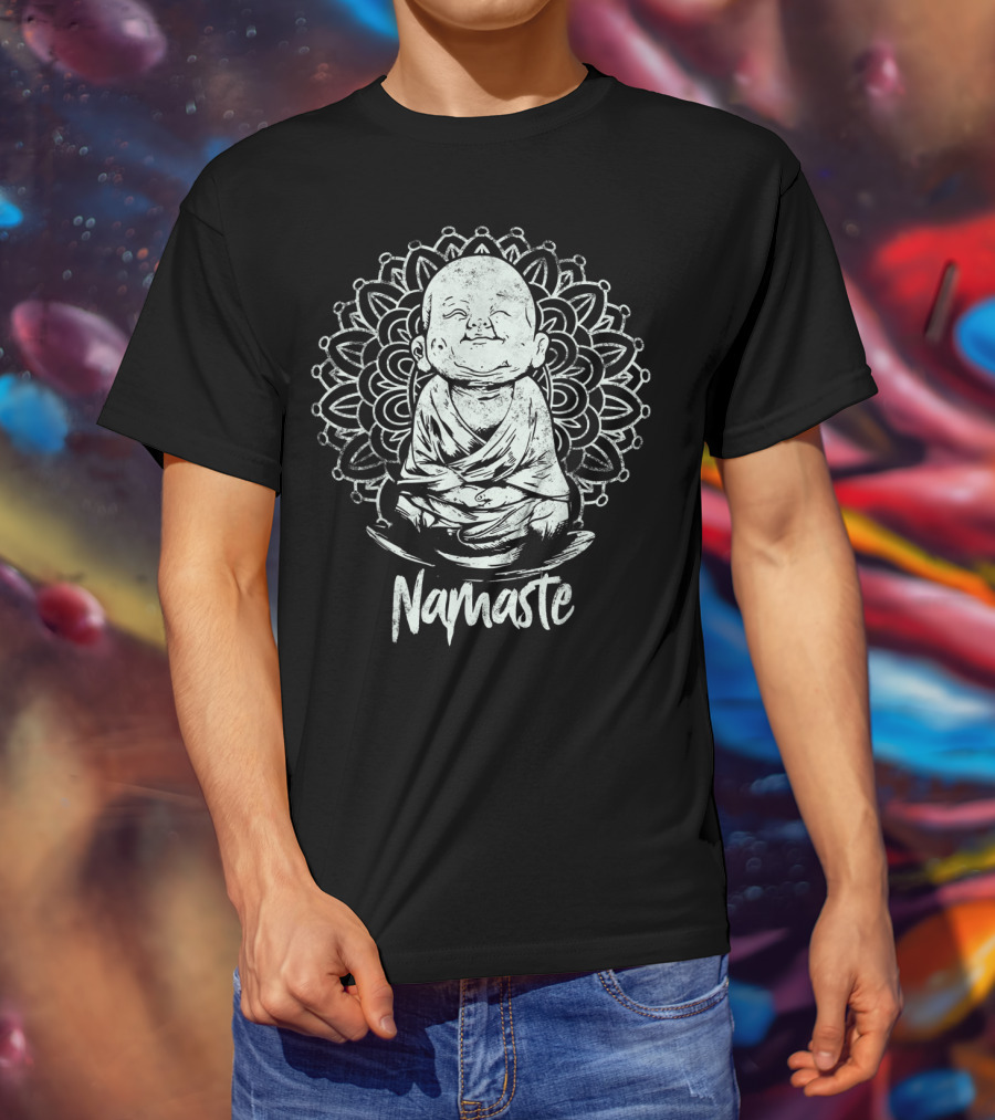 Buddha Meditation Namaste Mandala Yoga T-Shirt