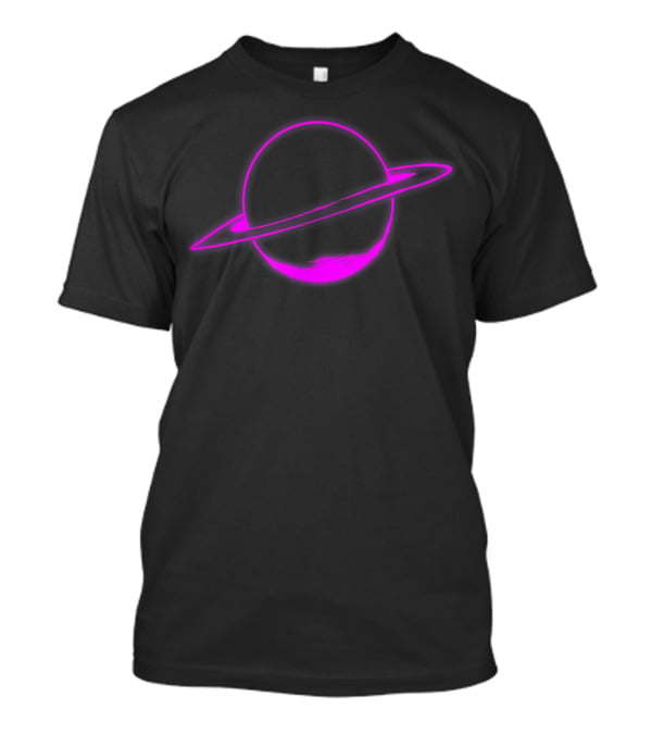 Eye Of Providence Flower Illuminati Yoga Goa Neon Planet Saturn T-Shirt