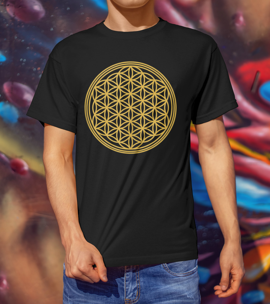 Flower Of Life Sacred Geometry Meditation T-Shirt