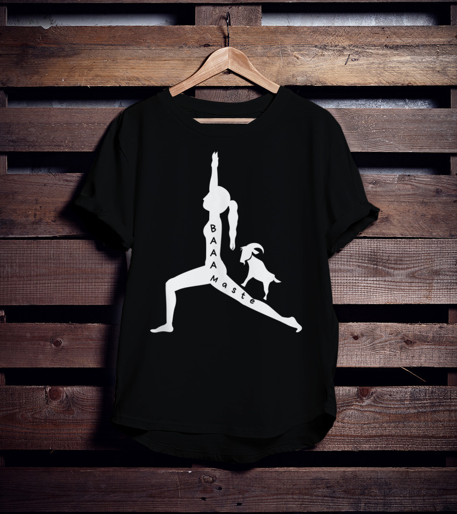 Baaamaste Funny Goat Yoga Lovers T-Shirt