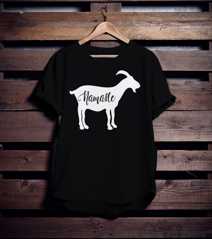 Goat Namaste Yoga Symbol T-Shirt