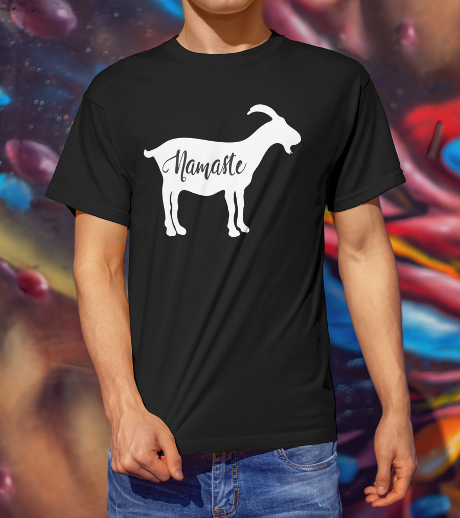 Goat Namaste Yoga Symbol T-Shirt