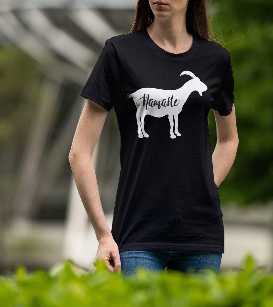 Goat Namaste Yoga Symbol T-Shirt