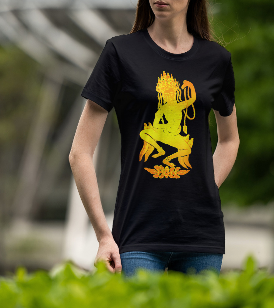 Yoga Meditation Gold Apsara Nymph Dance T-Shirt